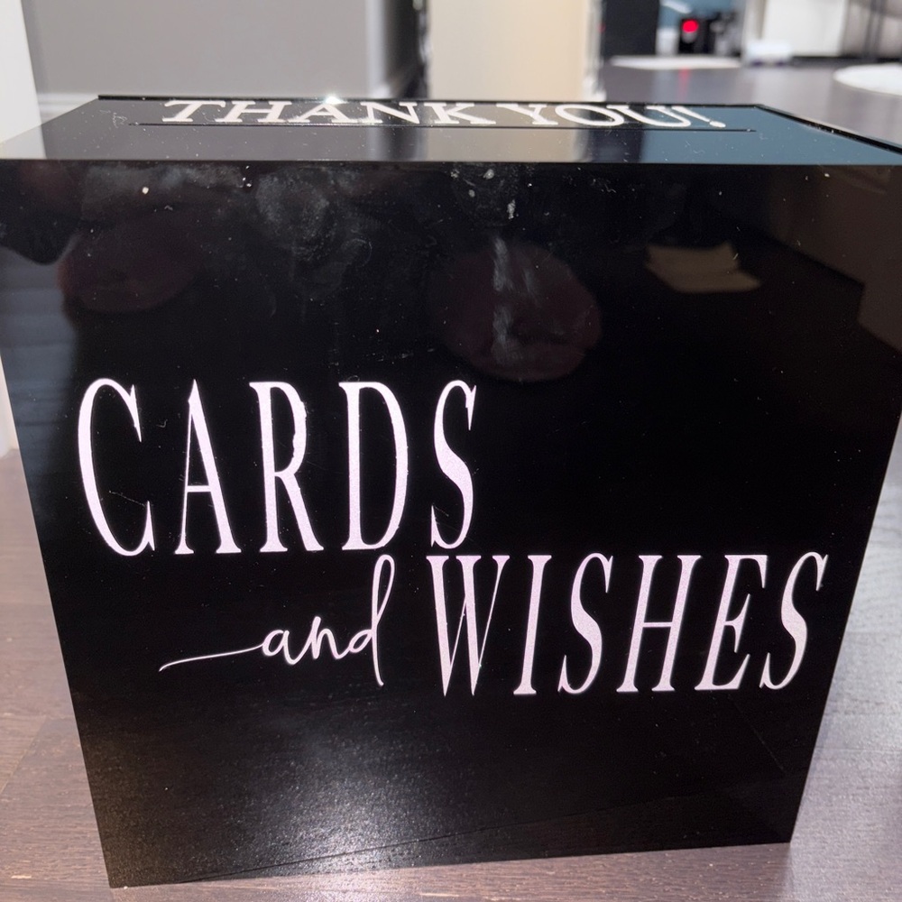 Black Cards and Wishes Box